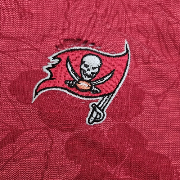 Tommy Bahama Polo Shirt Mens 4XLB Floral Miramar Blooms Red Tampa Bay Buccaneers - Picture 6 of 12